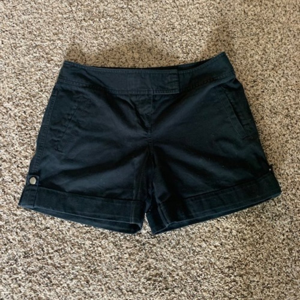 Loft Women's Black Cuffed Shorts, 6